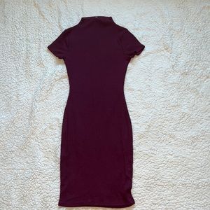 Dark purple with black dress size Small